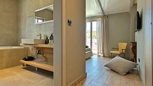 Villa | Bathroom - Luxury Villa with Designer Furniture, Private Pool, & Summer Kitchen near Kanfanar (Zminj)