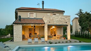 Exterior - Luxury Villa with Designer Furniture, Private Pool, & Summer Kitchen near Kanfanar (Zminj)