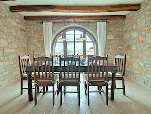 Dining - Renovated Holiday Home With Private Pool at 5 km From the Resort of Porec and Beach (Porec)