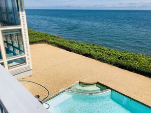 Piscine extérieure, piscine chauffée