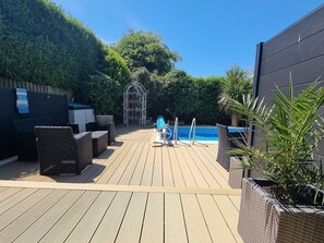 Piscina externa, piscina aquecida