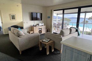 Smart TV, books, stereo