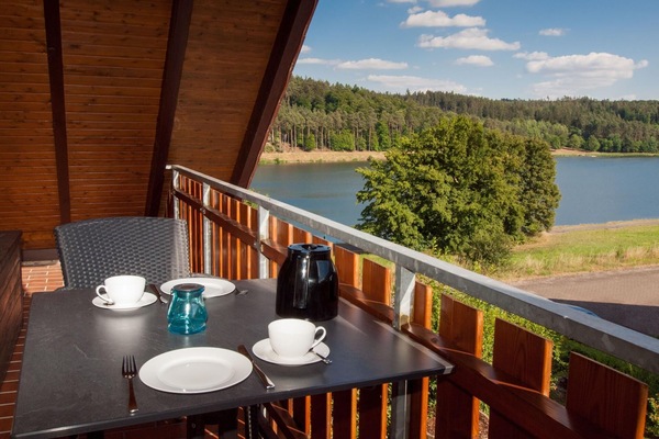 Balkon. Blick vom Balkon der Ferienwohnung