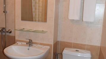 Free toiletries, hair dryer, towels, soap