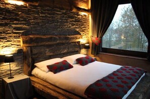 Habitación Confort, vistas a la montaña (Monviso) | Decoración individual, escritorio, sistema de insonorización