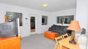 House, Multiple Beds (Almost Heaven - Cozy and Wonderful ) | Living area | 32-inch TV with satellite channels, DVD player