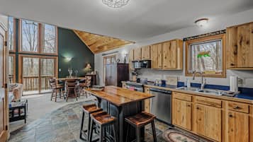 House, Multiple Beds (Sqyrls Nest - 3BR Retreat With a Hot ) | Private kitchen | Fridge, dishwasher, spices, freezer