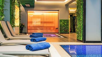 Indoor pool, outdoor pool