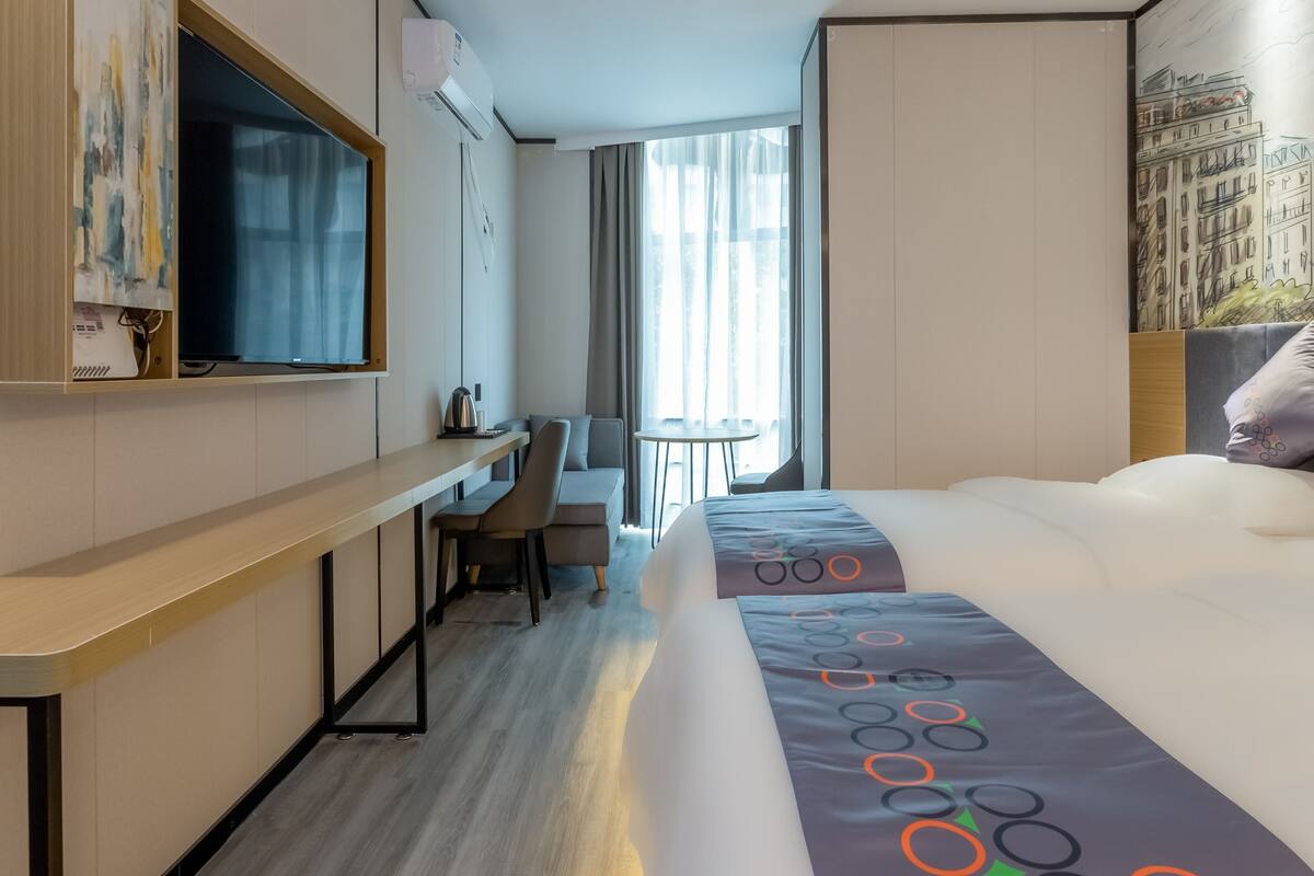 ห้องซูพีเรียทวิน | ผ้าม่านกันแสง, Wi-Fi ฟรี, ผ้าปูที่นอน