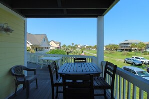 Outdoor dining - River and Ocean Views Expansive Interior 1505 Forrest Ave (Folly Beach)