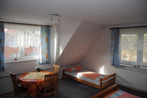 1 slaapkamer, een strijkplank/strijkijzer