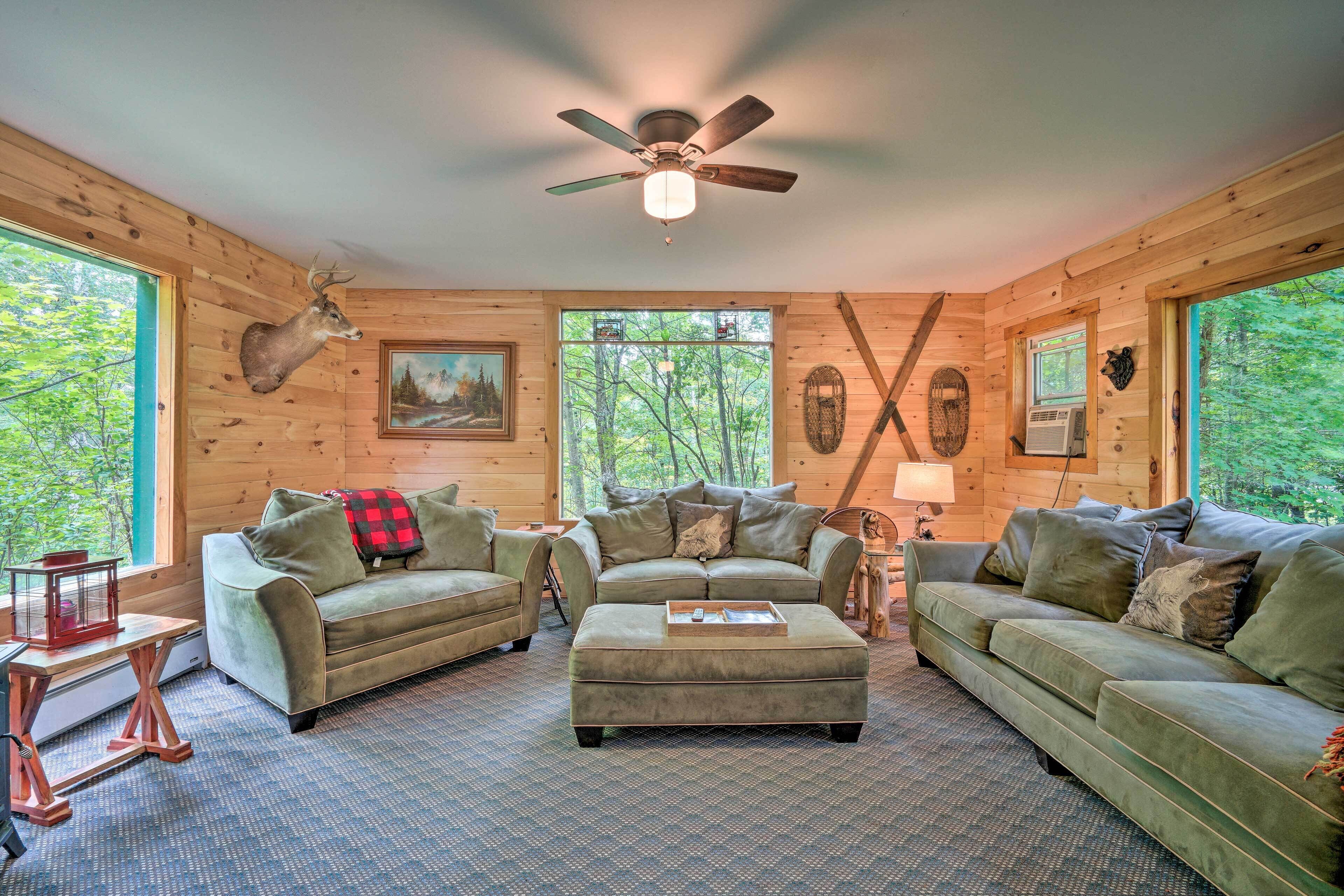 Spacious Mtn Cabin on 7 Private Acres in Athol!