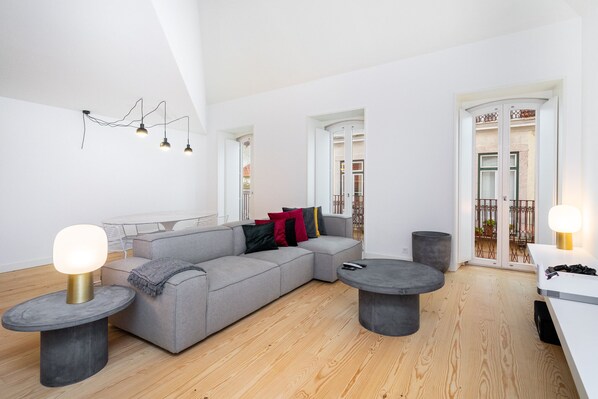Apartment, 3 Bedrooms, Non Smoking | Living area | Flat-screen TV - LS48 Prime Location Luxury Duplex (Lisbon)