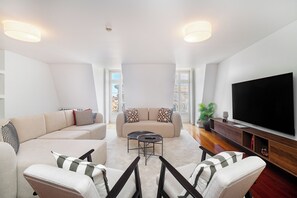 Apartment, 3 Bedrooms, Non Smoking | Living area | Flat-screen TV - Luxury Chiado Prime Apartment (Lisbon)