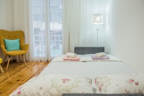 Apartment, 1 Bedroom | 1 bedroom, iron/ironing board, cots/infant beds, travel cot - Lavender Apt by halu! Apartments (Thessaloniki)