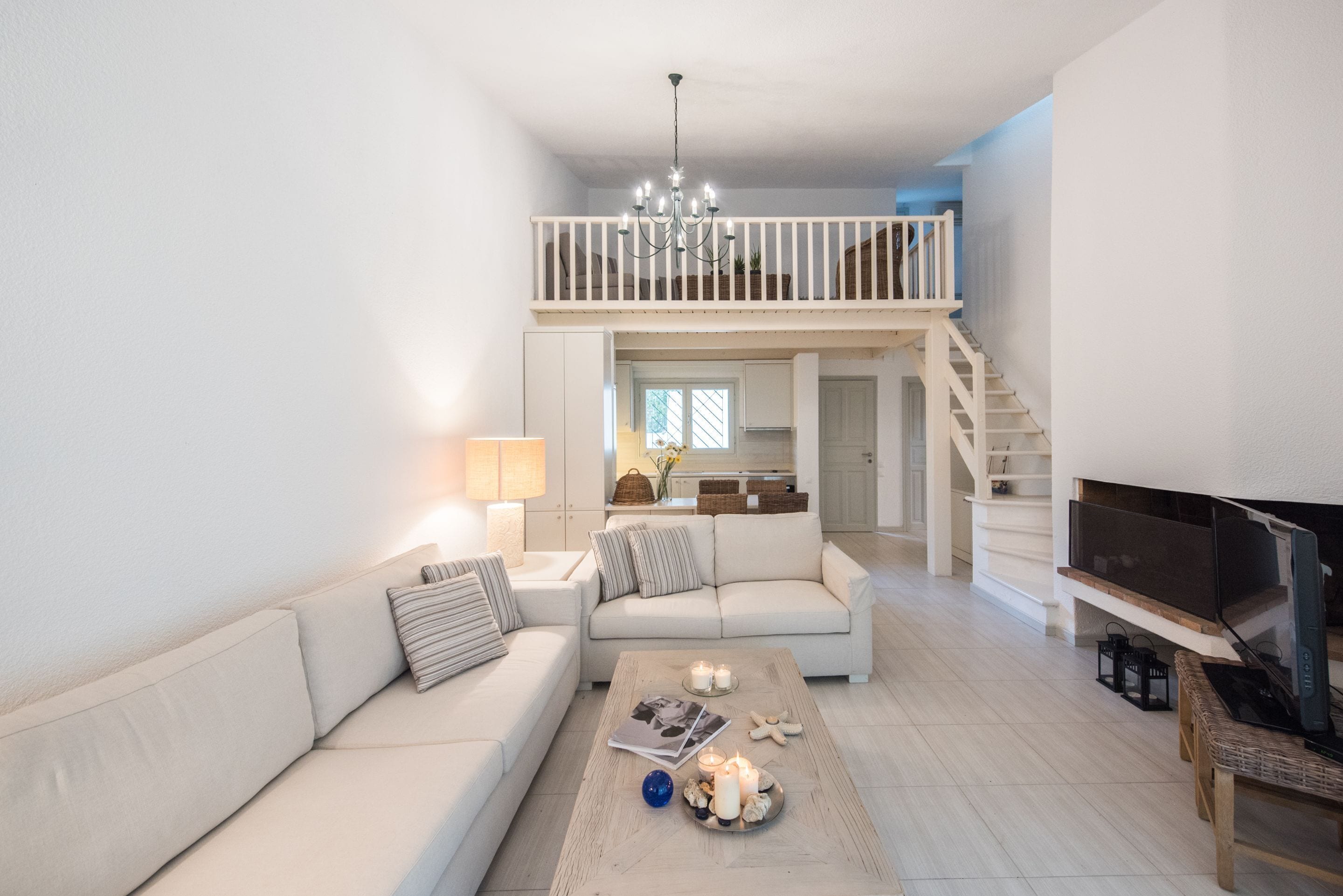 Villa, 2 Bedrooms | Living room | Flat-screen TV