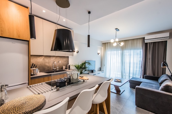 Superior-Apartment | Wohnbereich | Flachbildfernseher, Netflix, Streaming-Dienste