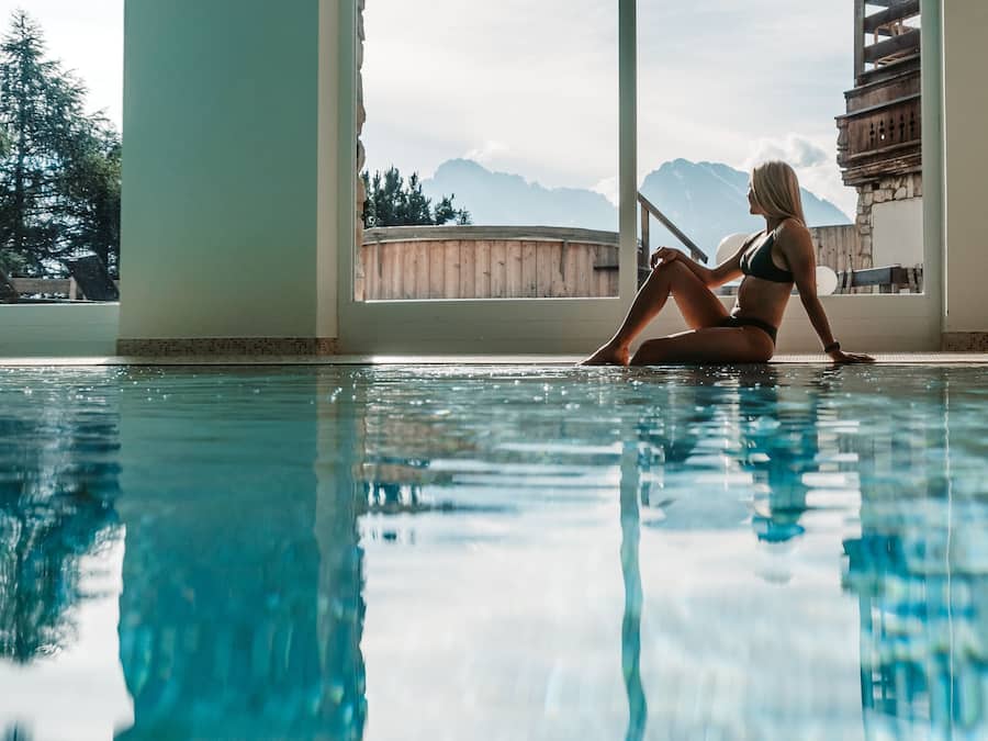 Una piscina techada