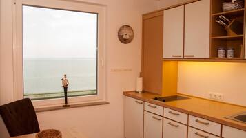 Fridge, microwave, oven