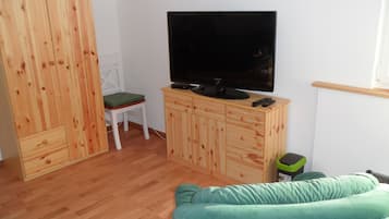 Télévision, cheminée, chaßne hi-fi