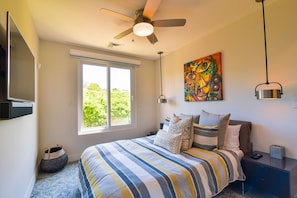 Apartamento Deluxe, 2 baños, vistas al mar | Wifi gratis y ropa de cama