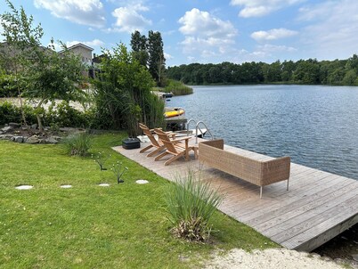 Ferienhaus am See mit Sauna