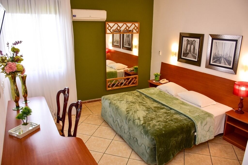 hypo-allergenic bedding, desk, laptop workspace, free wifi