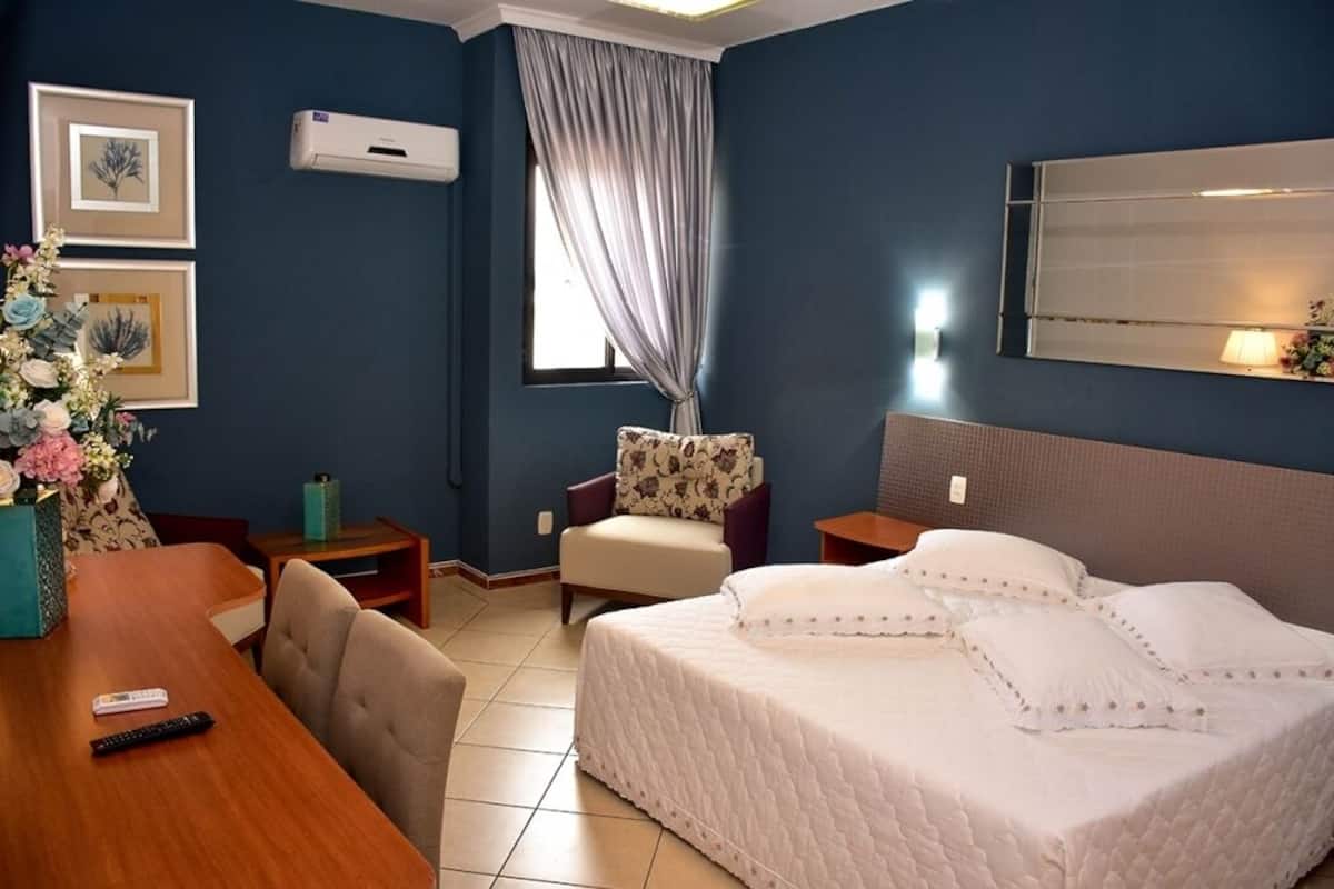 hypo-allergenic bedding, desk, laptop workspace, free wifi