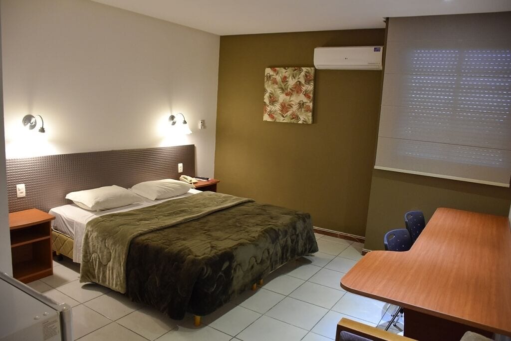 hypo-allergenic bedding, desk, laptop workspace, free wifi