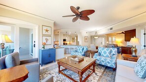 TV, Netflix, streaming services, stereo - Three Bedroom Oceanfront Property with Views of the Ocean! (Hilton Head)