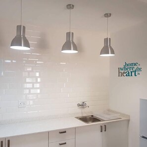 Deluxe Apartment, 1 Bedroom | Private kitchen | Fridge, microwave, electric kettle, toaster - Be Our Guest Self Catering Accomodation (Mbombela)
