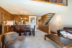 Condo, 3 Bedrooms, Mountain View | Living room | TV - Gold Bend by Tahoe Mountain Properties (Truckee)