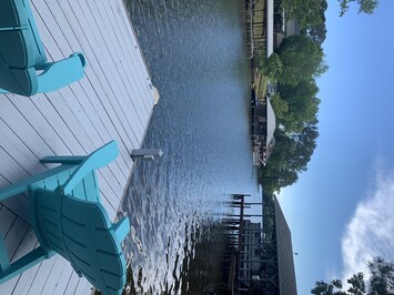 Amazing view from these great Adirondack chairs of horseshoe cove 