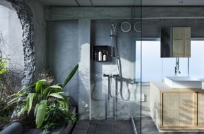 Room (301) | Bathroom | Designer toiletries, hair dryer, slippers, towels - Goto Islands Hotel SOUx (Goto)