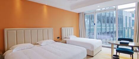 1 habitación, ropa de cama de alta calidad y cortinas blackout