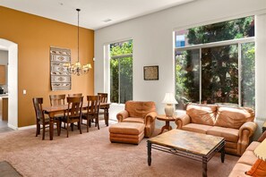 TV, fireplace, DVD player