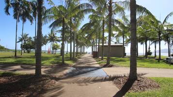 Beach nearby, beach towels