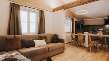 Apartemen Deluks | Area keluarga | TV layar datar