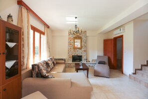 Villa de lujo, 2 habitaciones, alberca privada | Sábanas de algodón egipcio y ropa de cama de alta calidad 