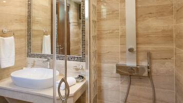 Luxury Villa, 4 Bedrooms, Private Pool | Bathroom | Shower, rainfall showerhead, hair dryer, bathrobes