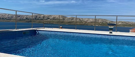 A heated pool