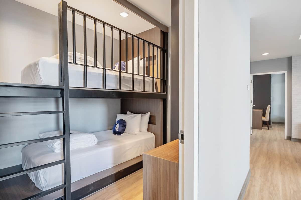 Kamar Eksklusif, 2 kamar tidur | 2 kamar tidur, meja kerja, Wi-Fi gratis, dan seprai linen