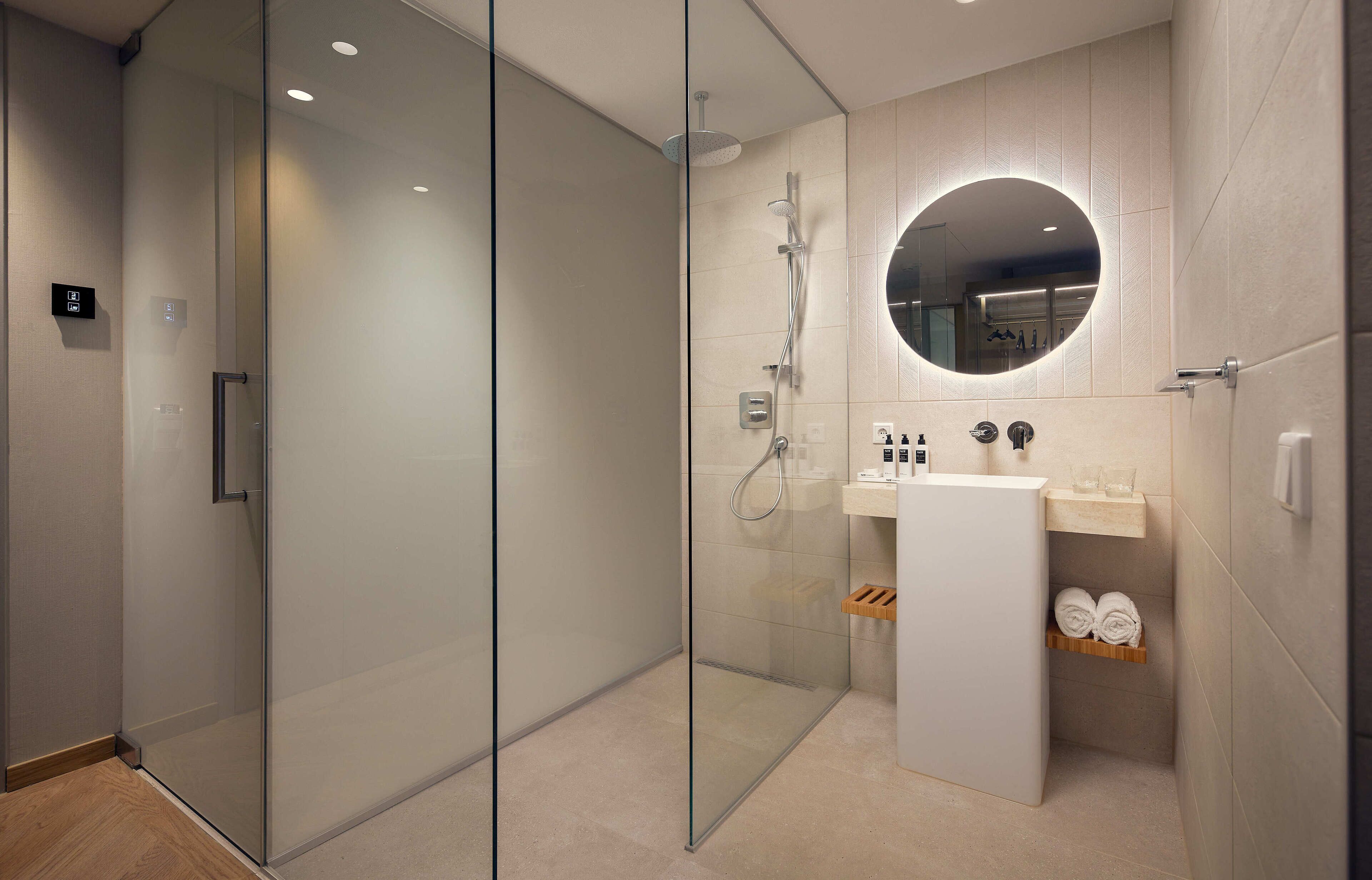 free toiletries, hair dryer, towels, soap