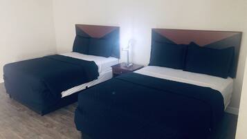 Premium bedding, down comforters, pillowtop beds, individually decorated