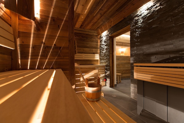 Een sauna, aromatherapie, sportmassages, gezichtsbehandelingen