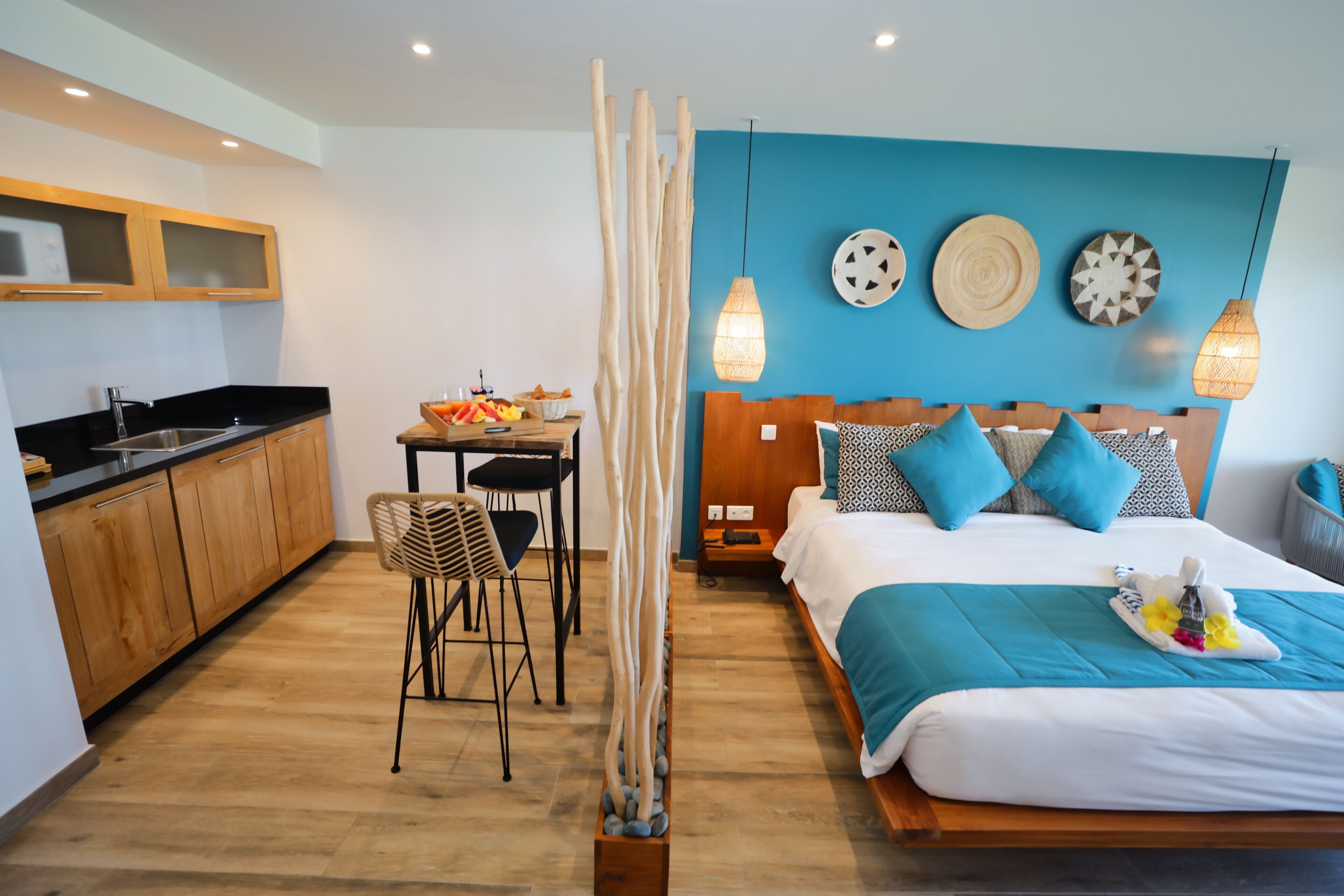 deluxe junior suite | private kitchen | mini-fridge, microwave, stovetop, toaster