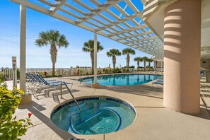 Indoor pool, outdoor pool - Blue Water Keyes-Oceanfront- Updated 2/2 -Multiple Pools-Lazy River-Family Fun (North Myrtle Beach)