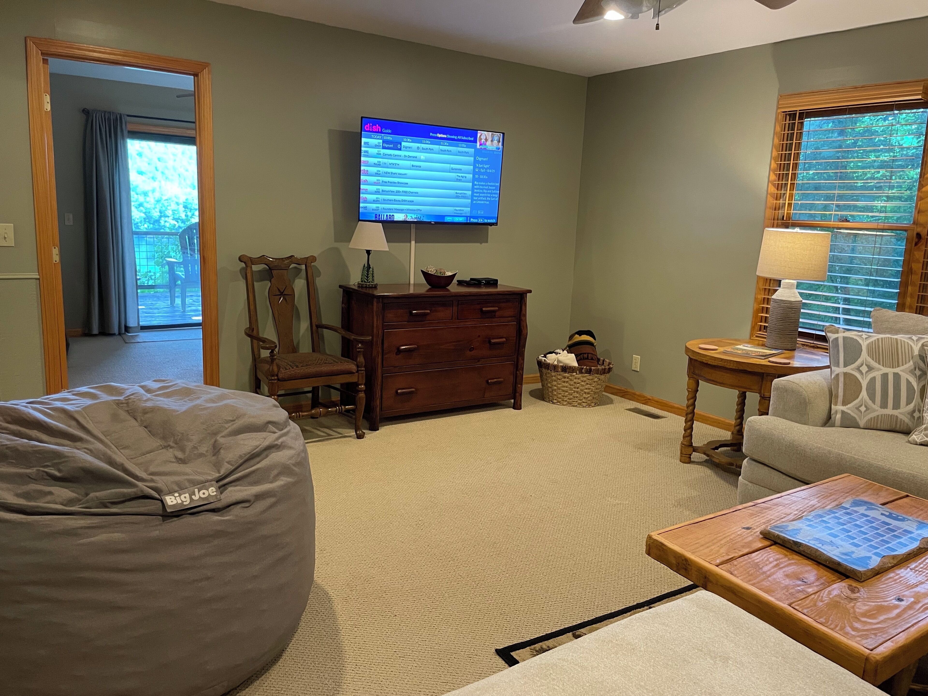 The kids will love piling up in the oversized bean bag for movie night!