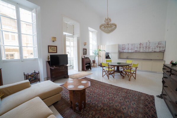 Apartment, 1 Bedroom | Living area | TV - HT2 - Casa Rooms (Valletta)