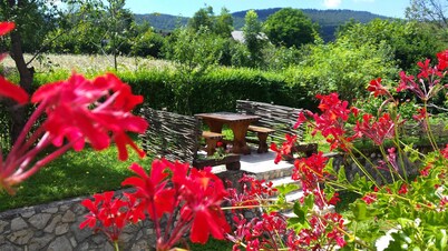 Traditional house in Plitvice lakes